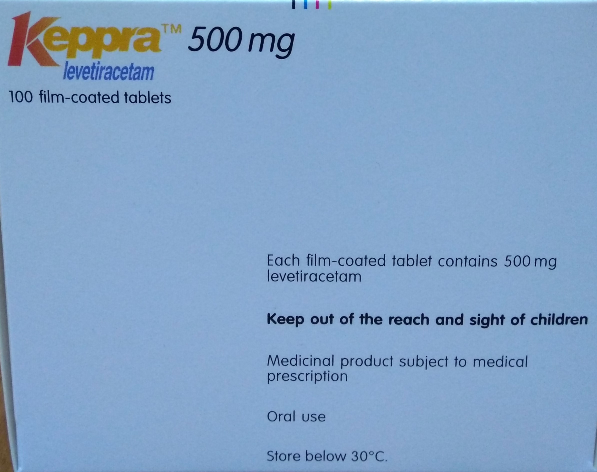 Keppra Tablets 500mg°
